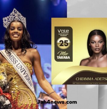Chidimma Adetshina crowned Miss Universe Nigeria 2024, representing Taraba state.
