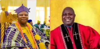 The Apetu of Ipetumodu, Osun State, Oba Joseph Oloyede, and Nigerian pastor Edward Oluwasanmi